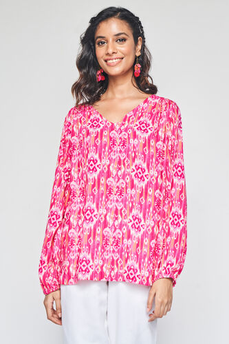 Buy our Pink Bohemian Flared Top online from globaldesi.in SC ...
