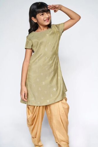 Sage Green Embellished Trapeze Kurta, Sage Green, image 2