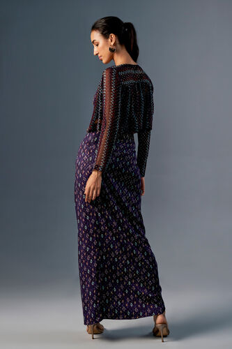 The Saree Skirt Set, Purple, image 7